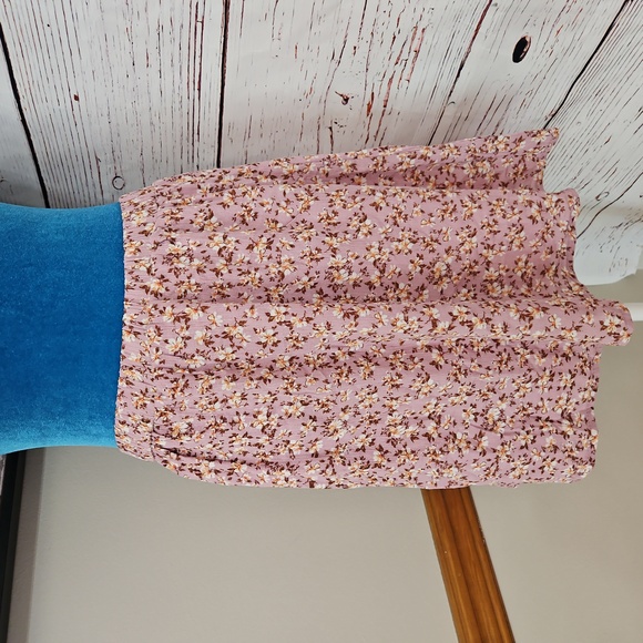 NWOT Wild Daisy Pink Floral Knee Length Skirt Size 14 - Picture 9 of 13